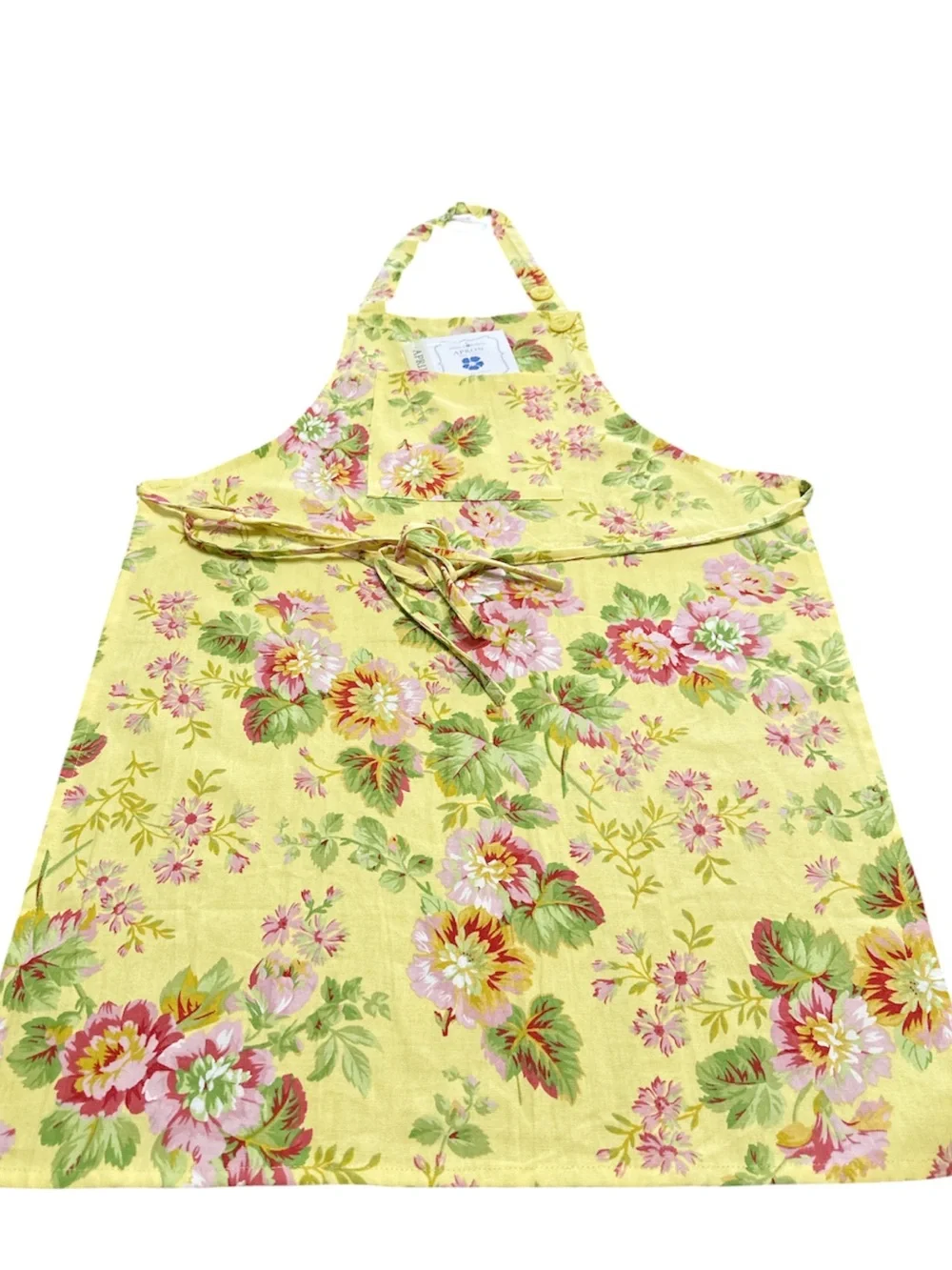 NEW ApriL Cornell EMMALINE FLORAL YELLOW, PINK & GREEN Chef’s Apron